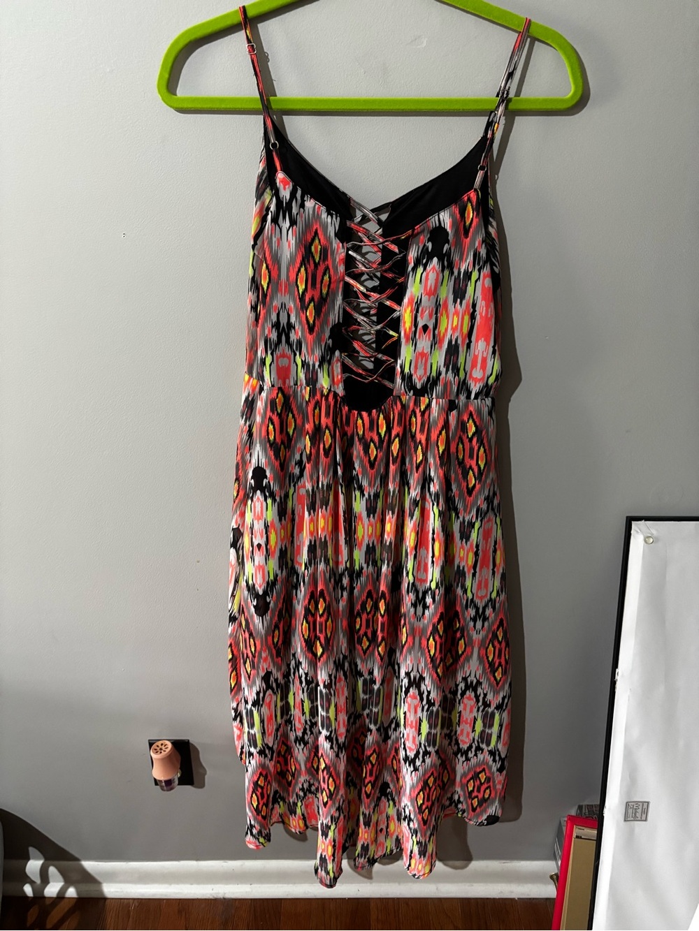 Women’s Multicolor Lace-Up Sundress